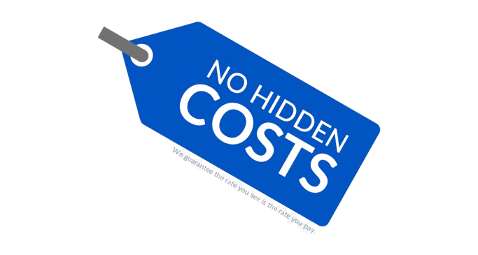 NO HIDDEN COST